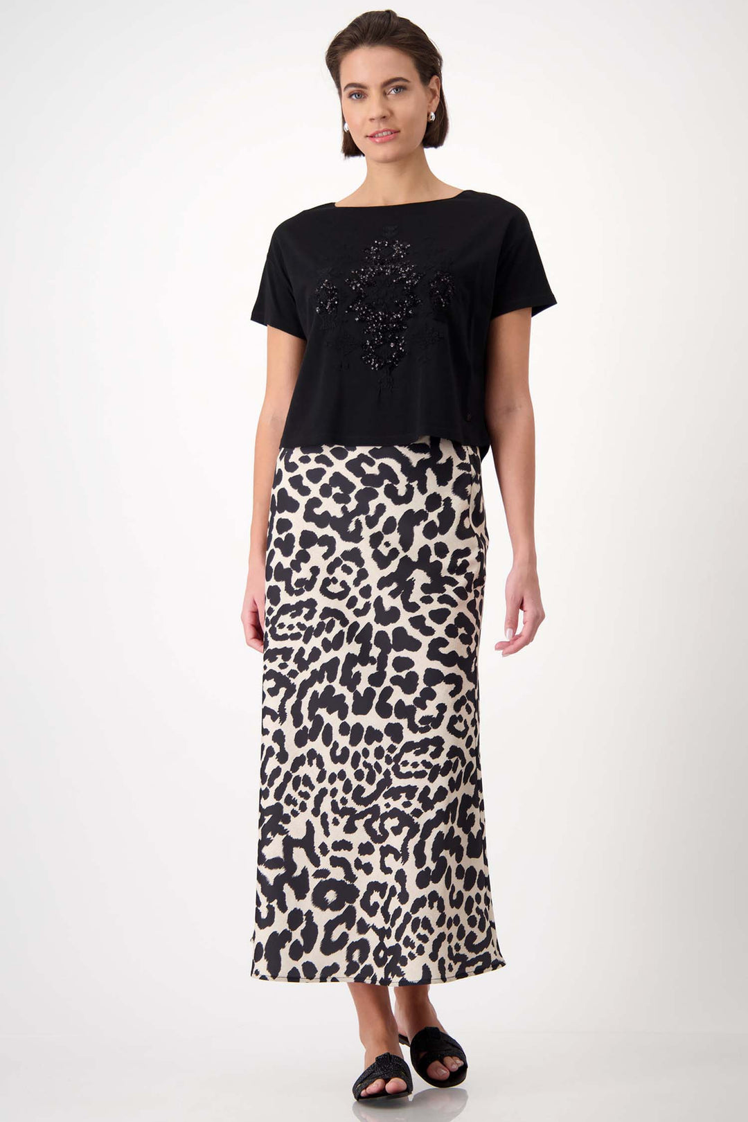 Sequin Embroidered SS T-Shirt