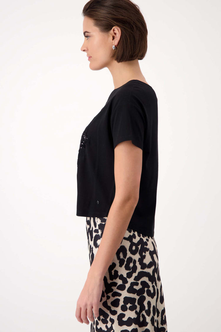 Sequin Embroidered SS T-Shirt