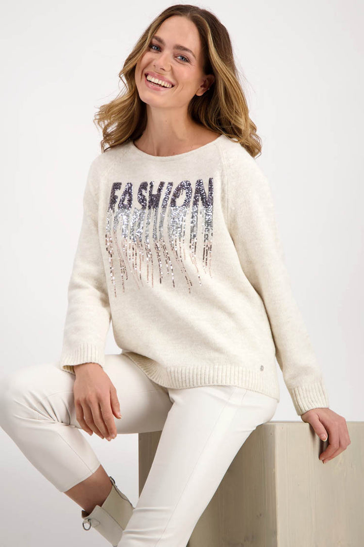 Sequin Front Sweater