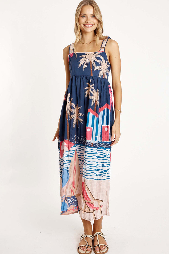 Seraphina Sundress in Navy