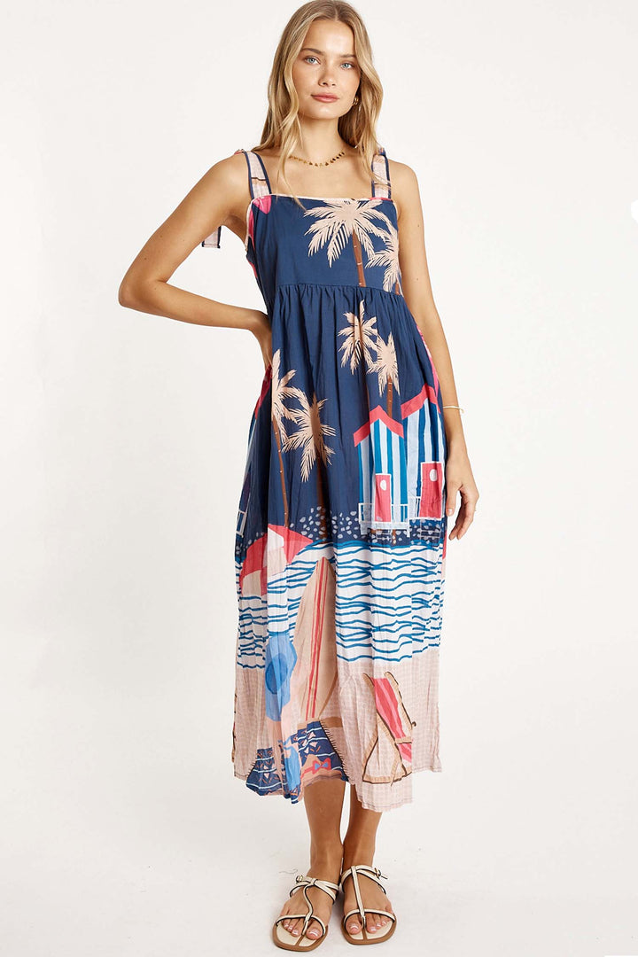 Seraphina Sundress in Navy