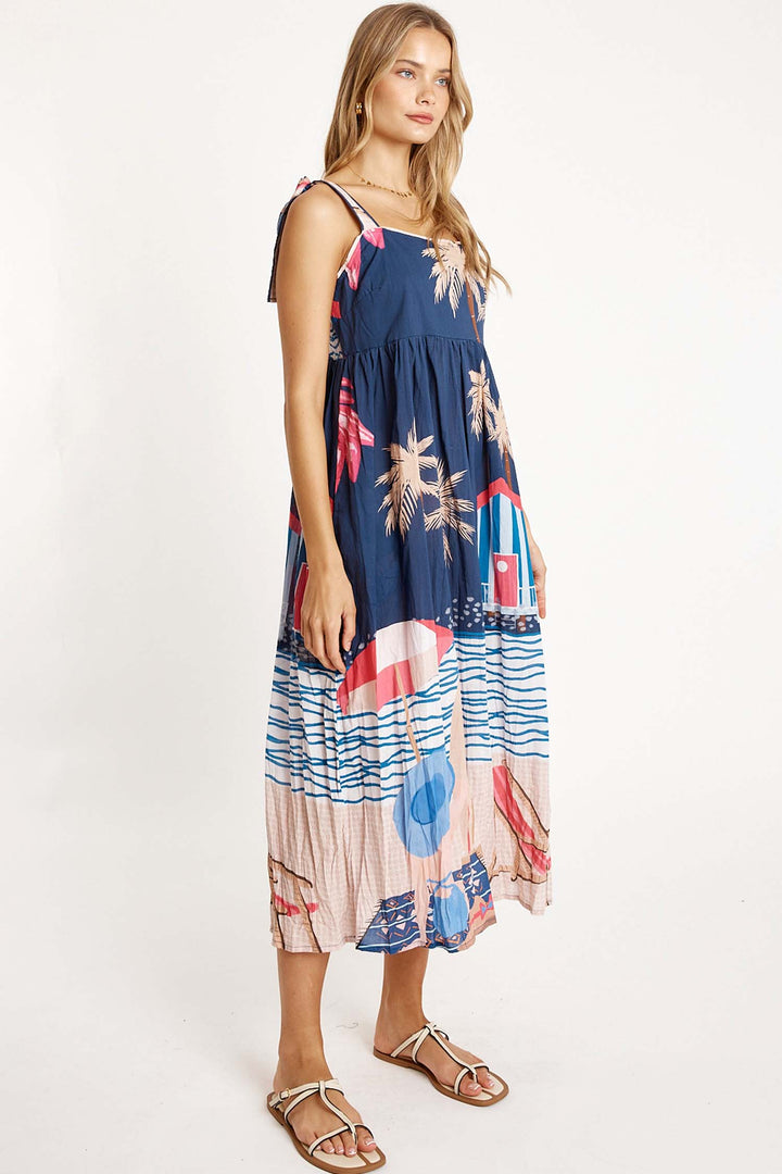 Seraphina Sundress in Navy