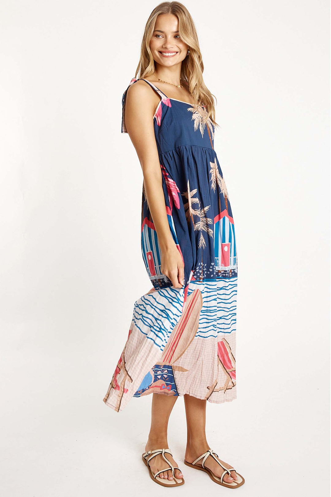 Seraphina Sundress in Navy