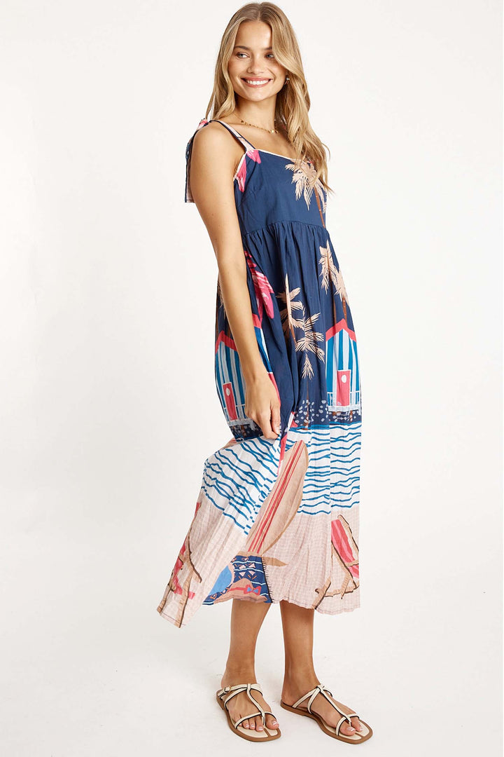 Seraphina Sundress in Navy