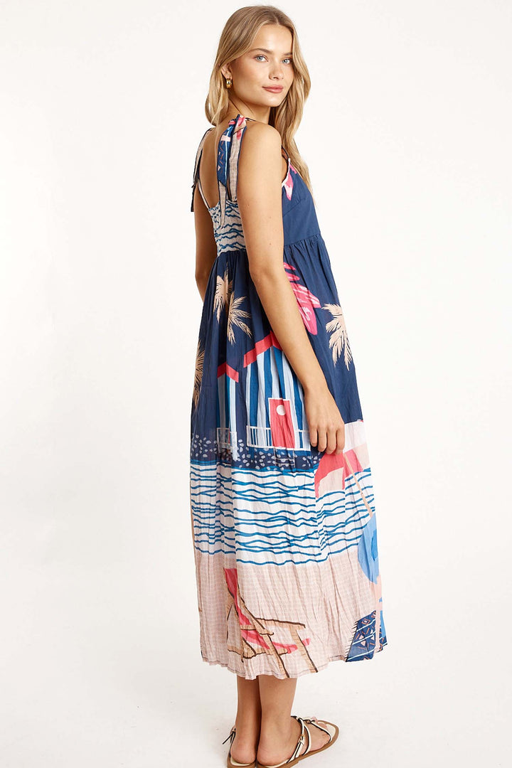Seraphina Sundress in Navy