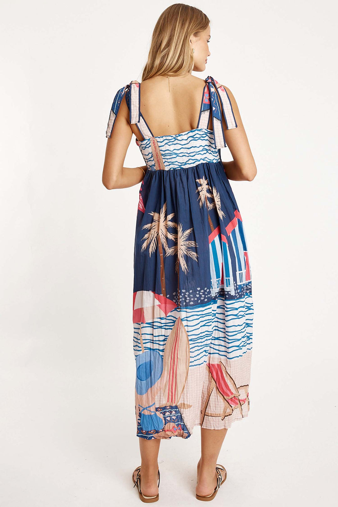 Seraphina Sundress in Navy