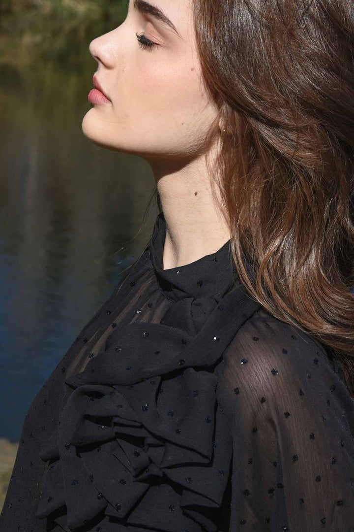 Sew Fancy Blouse in Black