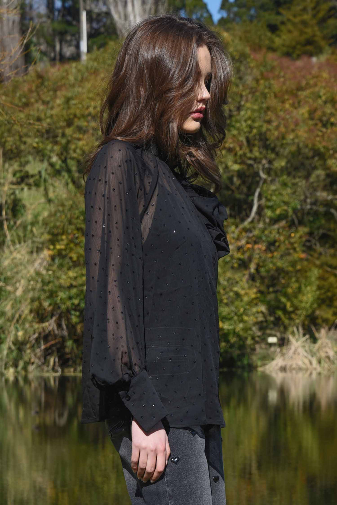 Sew Fancy Blouse in Black