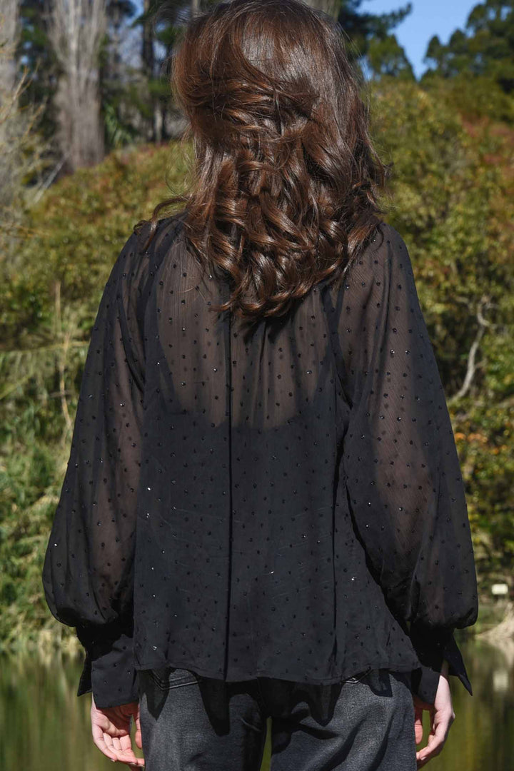 Sew Fancy Blouse in Black
