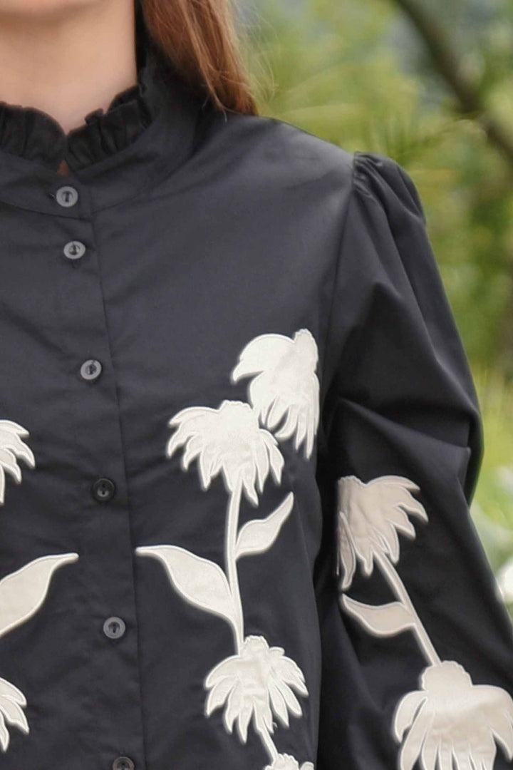 Sewing The Seeds Dress in Black &amp; Cream
