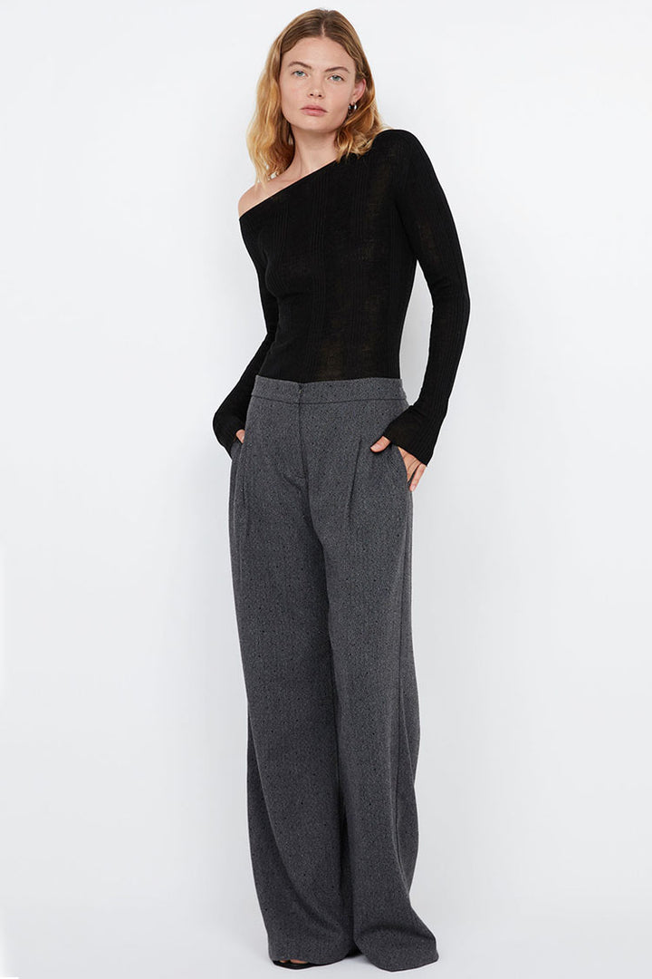 Shae Oversized Pant in Charcoal