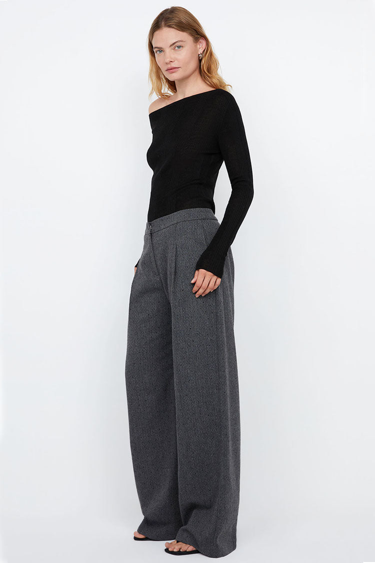 Shae Oversized Pant in Charcoal