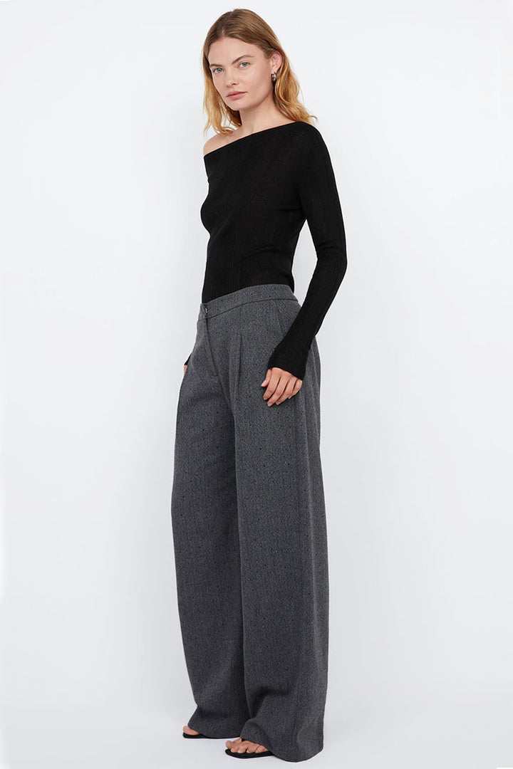 Shae Oversized Pant in Charcoal