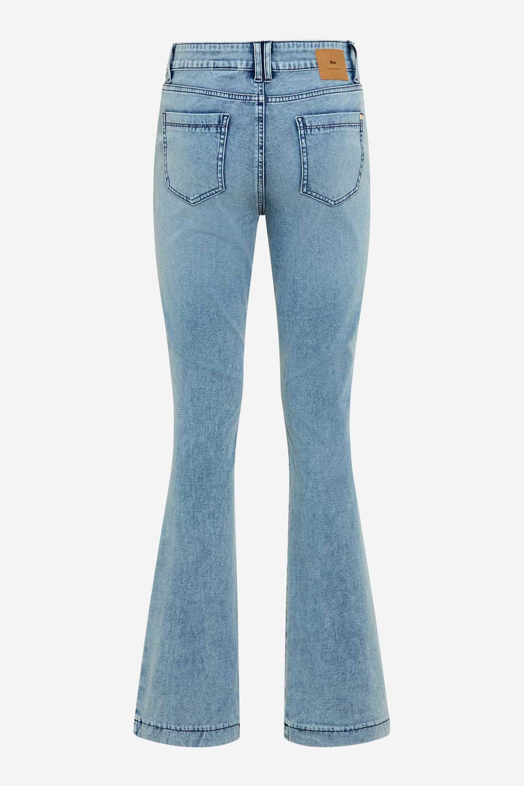 Shakira Slim Boot Leg Jean w Decorated Belt Loop in Used Light Blue