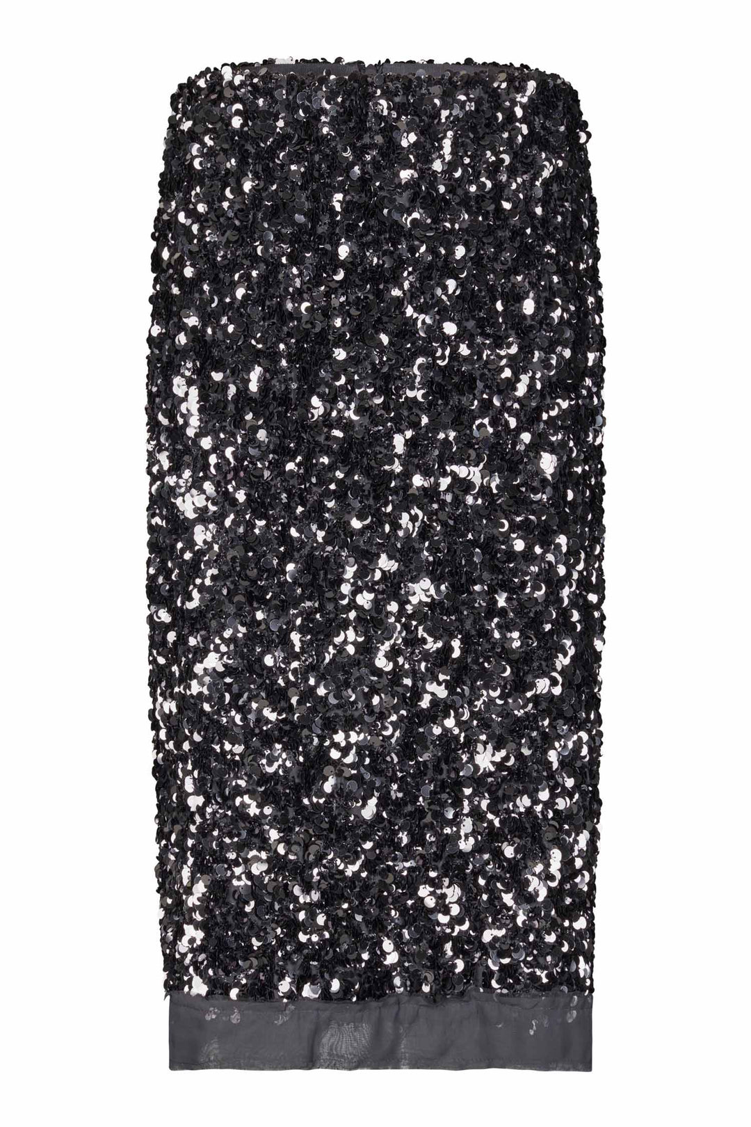 Shiny Skirt in Gungrey Metal