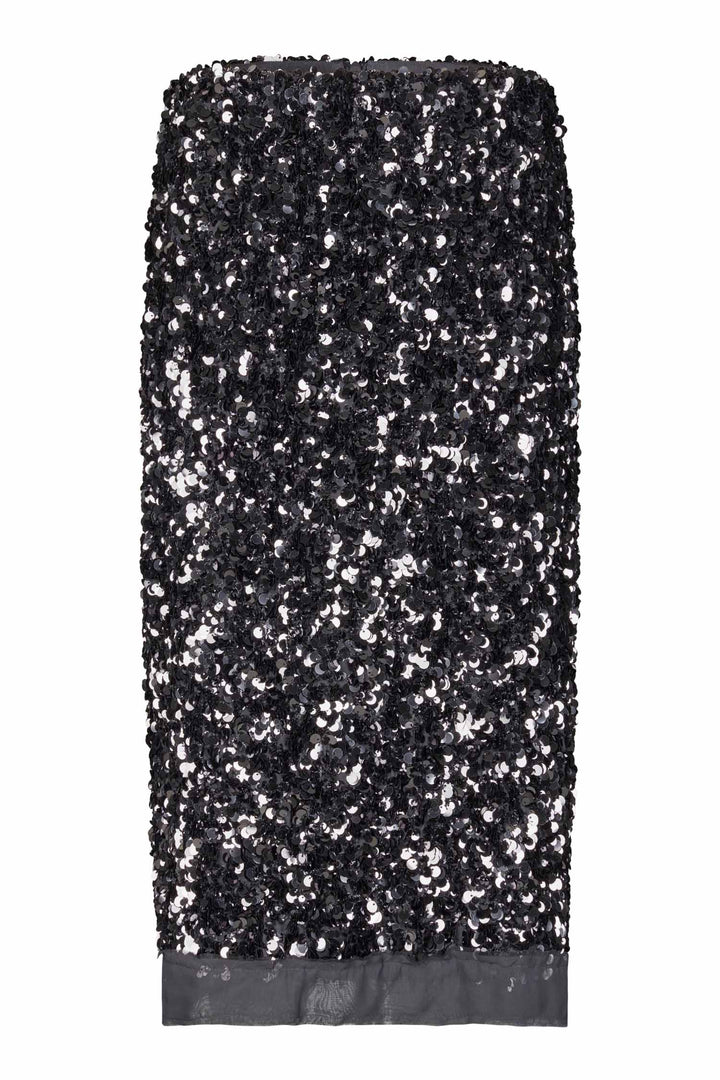 Shiny Skirt in Gungrey Metal