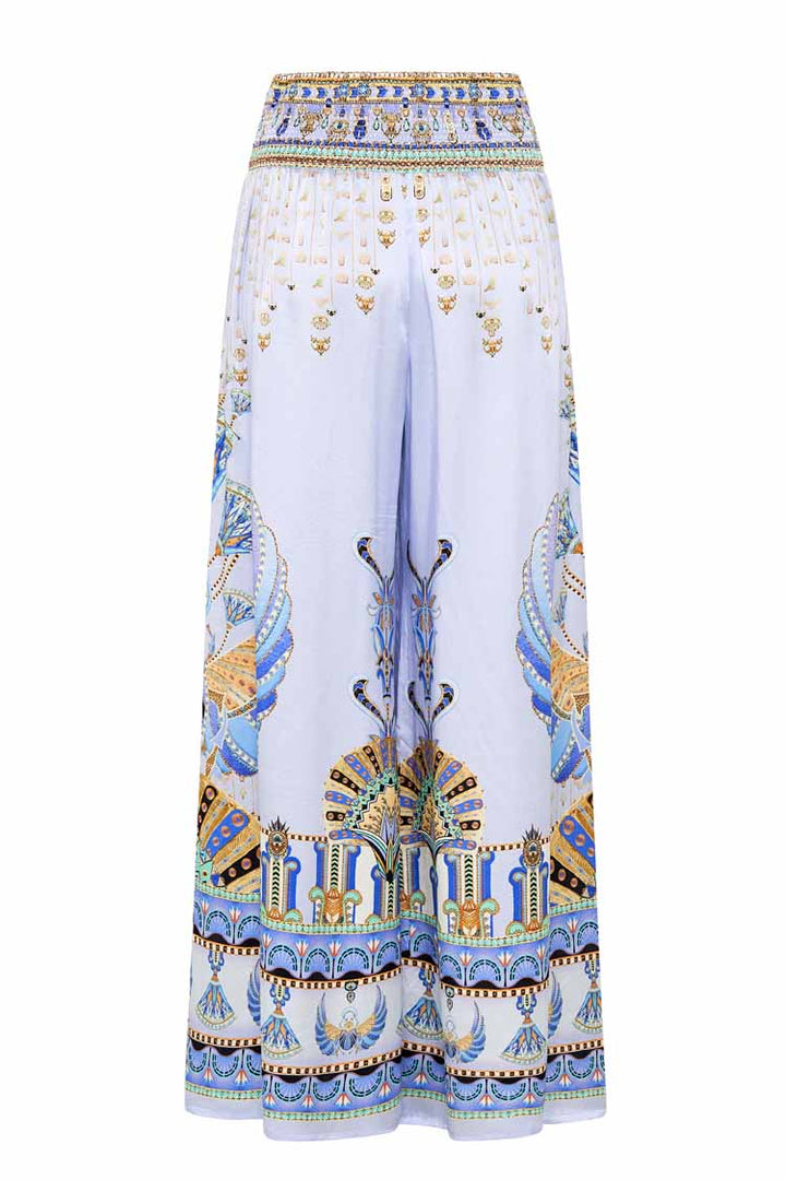 Shirred Waist Pant in Under Scarab Skies | FINAL SALE