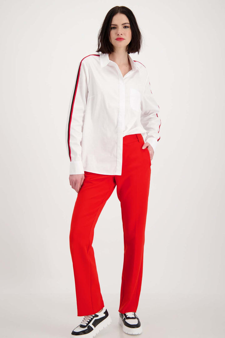 Shirt Blouse w Red Stripes