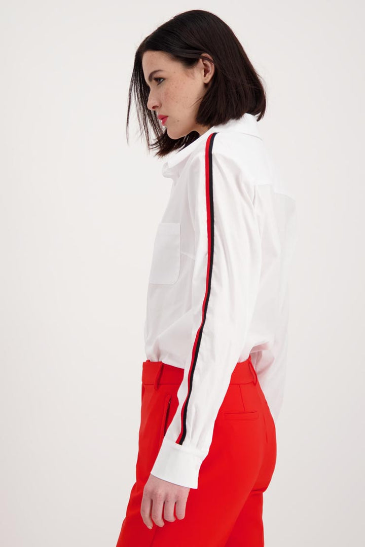 Shirt Blouse w Red Stripes