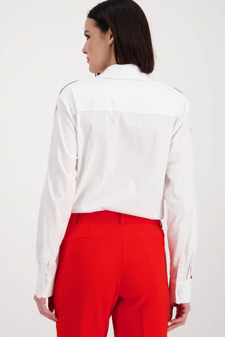 Shirt Blouse w Red Stripes