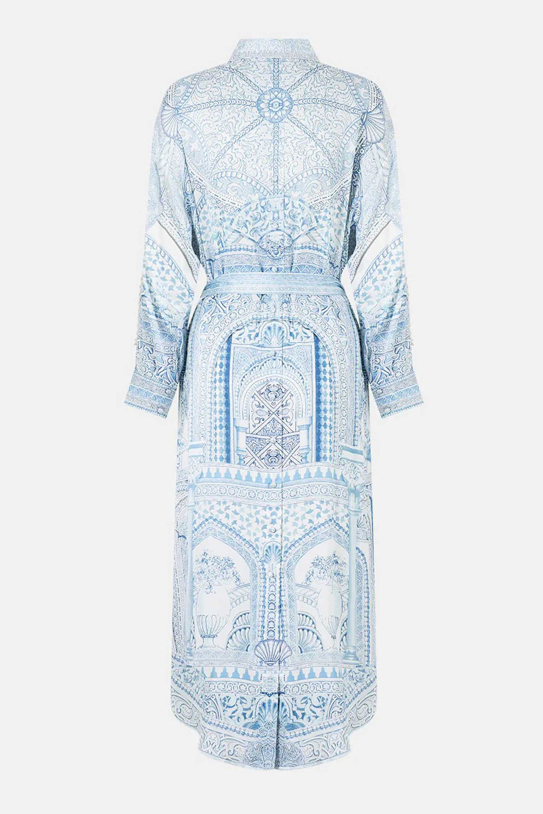 Shirt Dress w Back Button Detail in The Hum of the Alhambra by Camilla   Frockaholics at Momento Dezigns