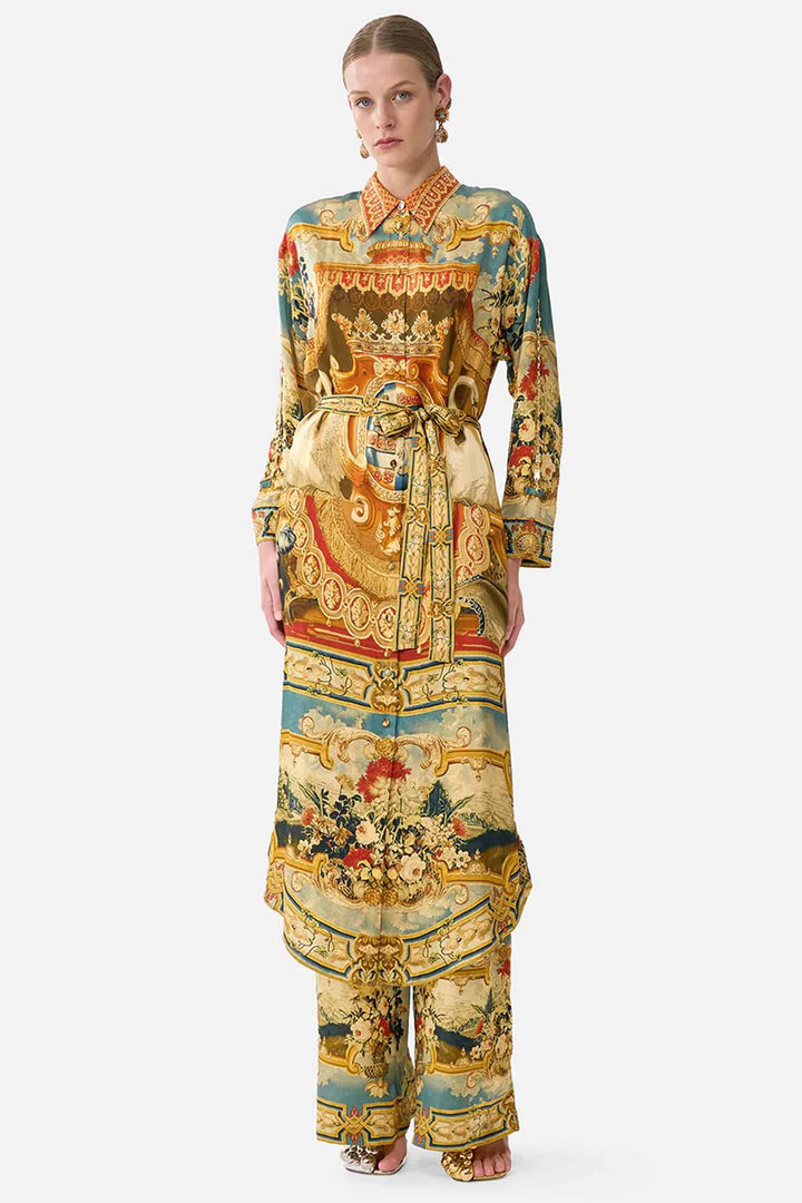 Shirt Dress w Back Button Details in Life&