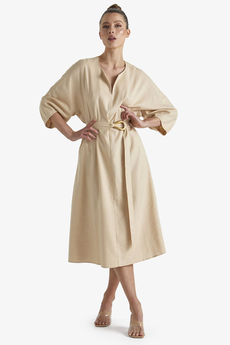 Shoreline Dress in Ecru