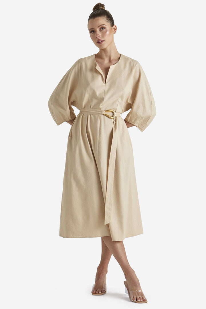 Shoreline Dress in Ecru