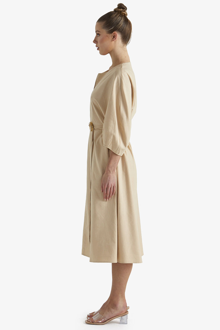 Shoreline Dress in Ecru