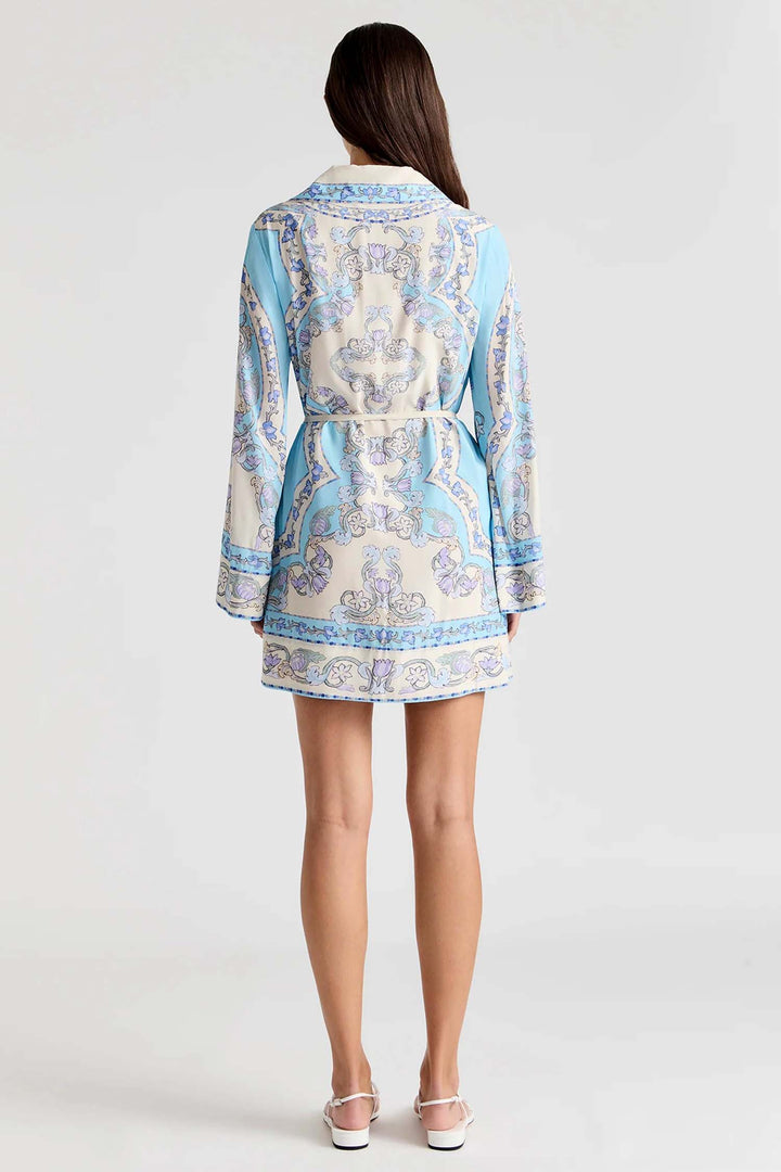 Short Collared Kaftan in Ventura