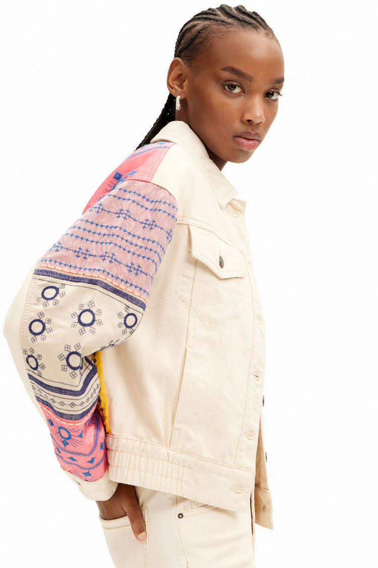 Desigual denim jacket sale deals