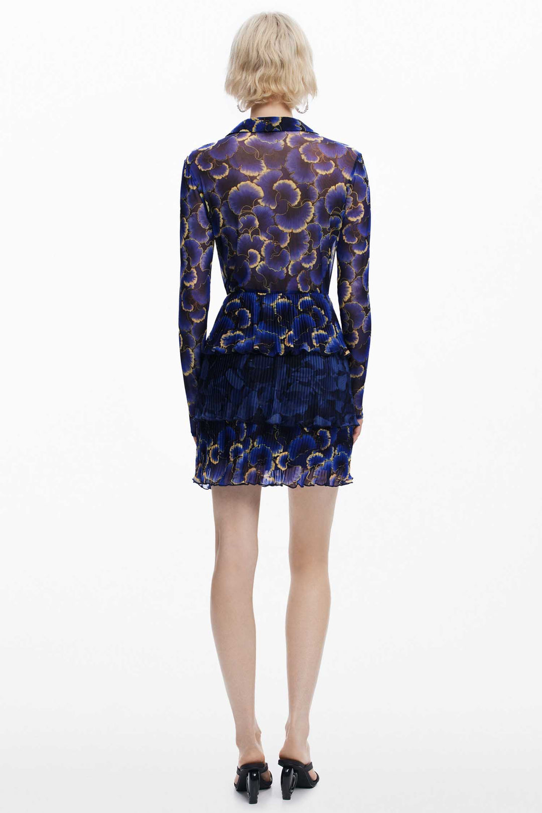Short Shirtdress in Floral Print