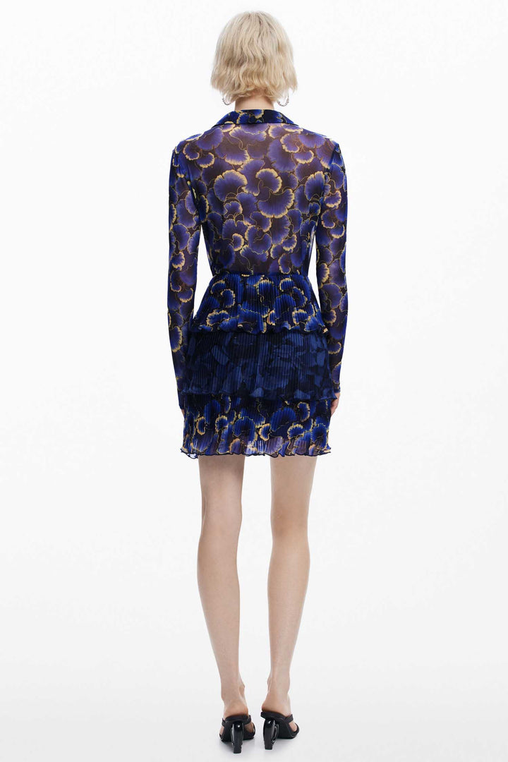 Short Shirtdress in Floral Print