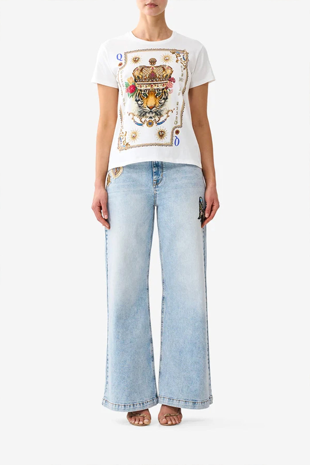 Short Sleeve Easy Tee in Verses In Vintage