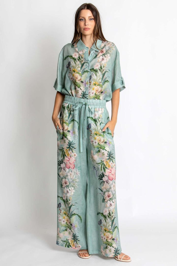 Sienna Pant in Sage Amour