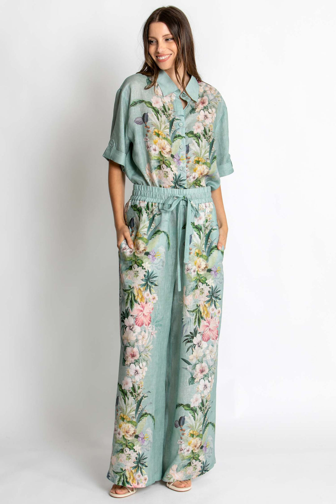 Sienna Pant in Sage Amour