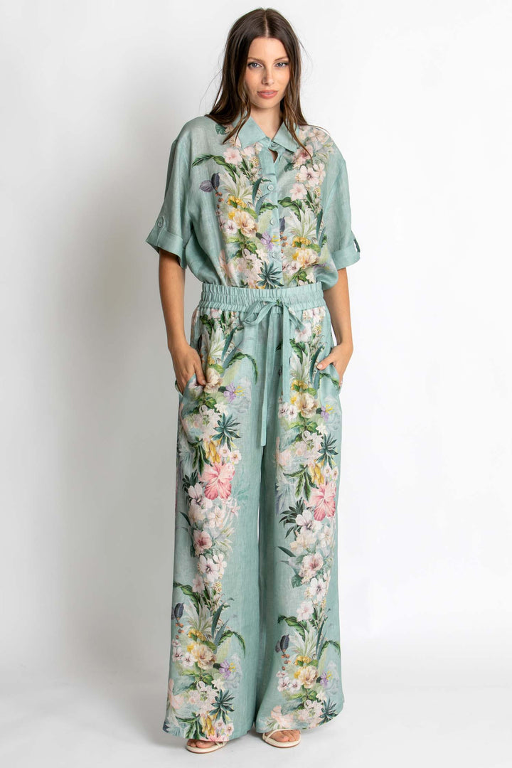 Sienna Pant in Sage Amour