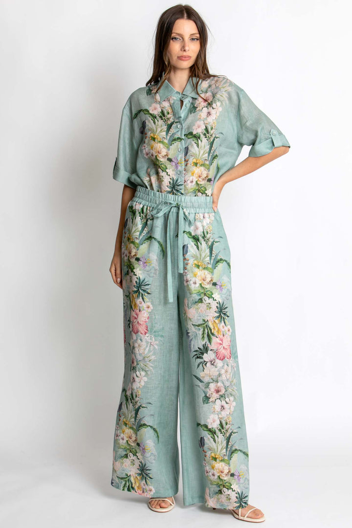 Sienna Pant in Sage Amour