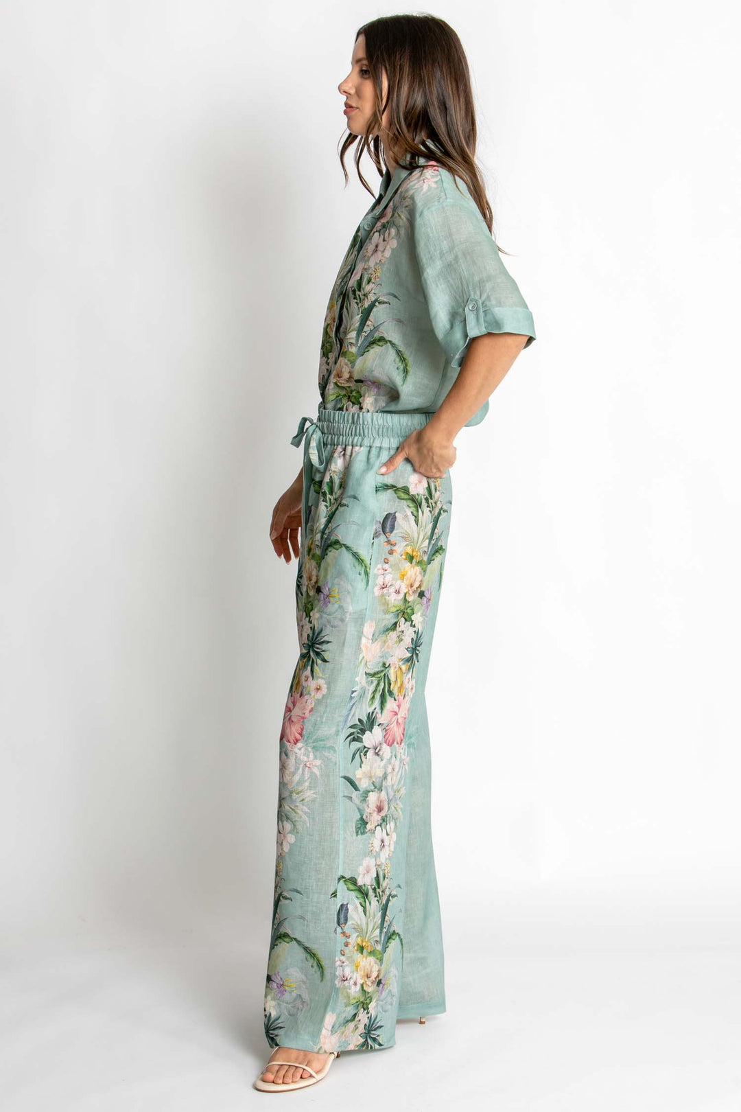 Sienna Pant in Sage Amour