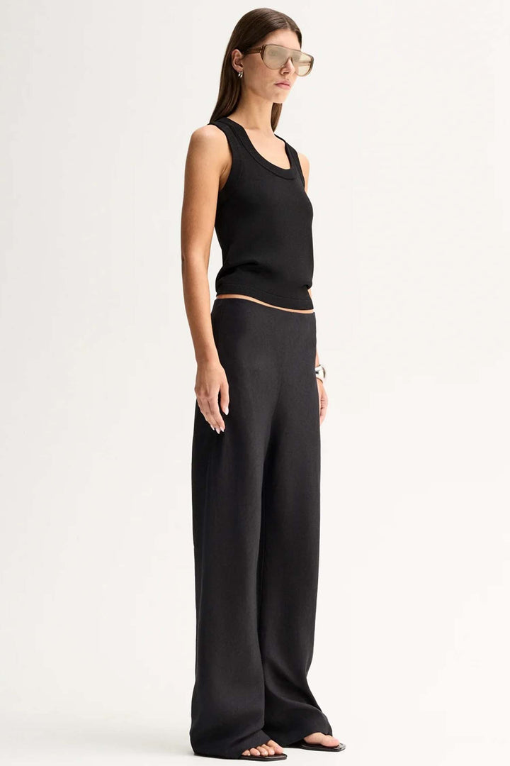 Silas Knit Top in Black