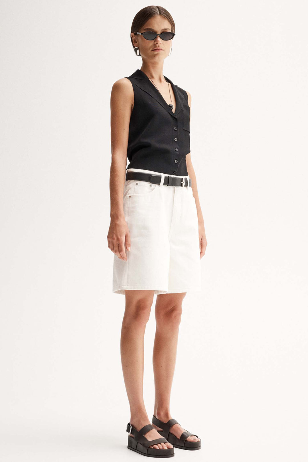 Sinclair Sleeveless Knit Vest