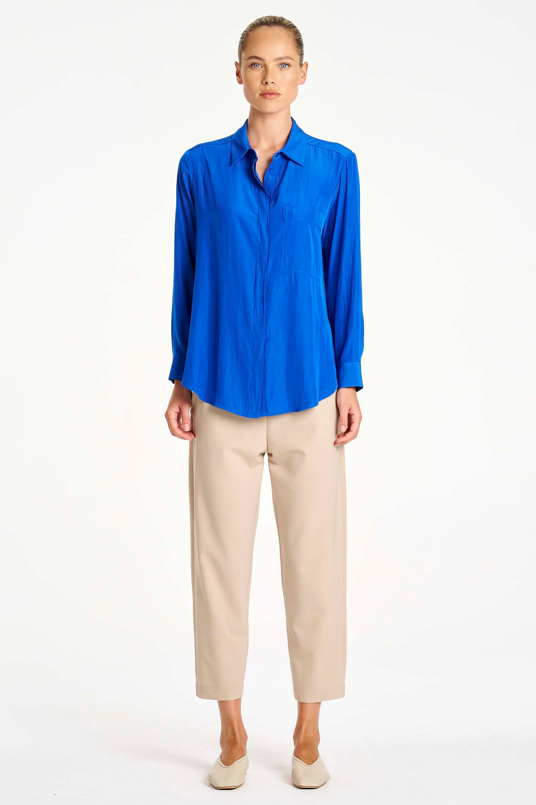 Single Pocket Shirt in Lagoon