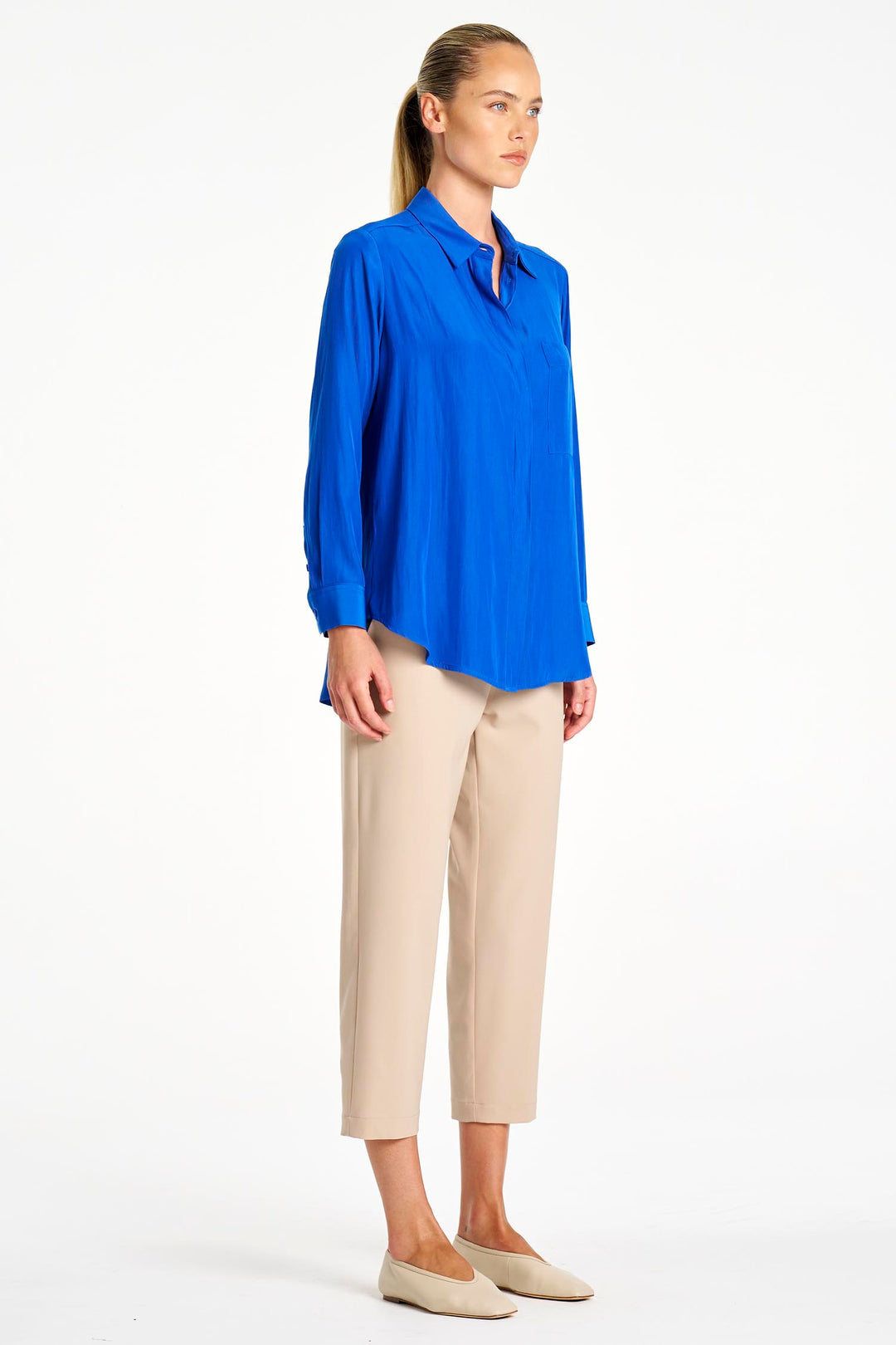 Single Pocket Shirt in Lagoon