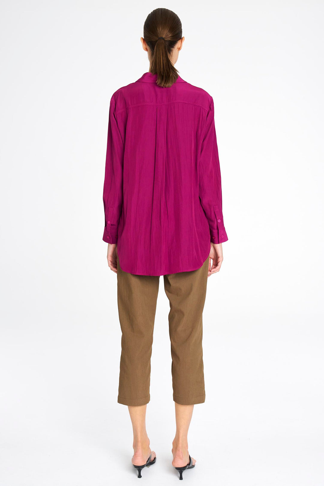 Single Pocket Shirt in Mulberry