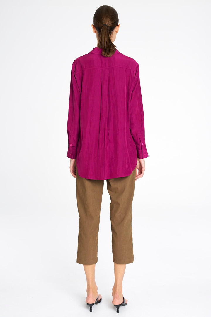 Single Pocket Shirt in Mulberry