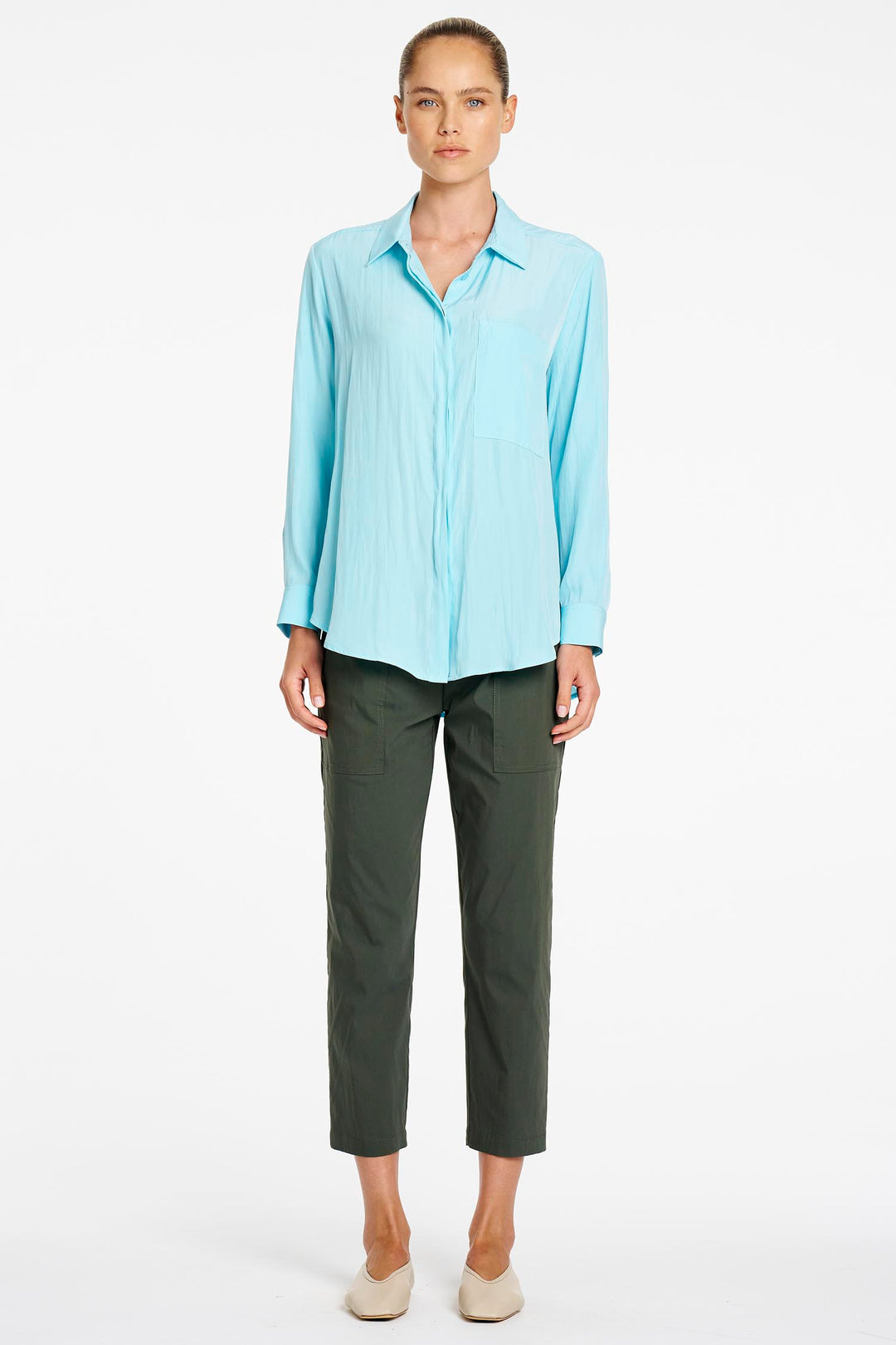Single Pocket Shirt in Skygem