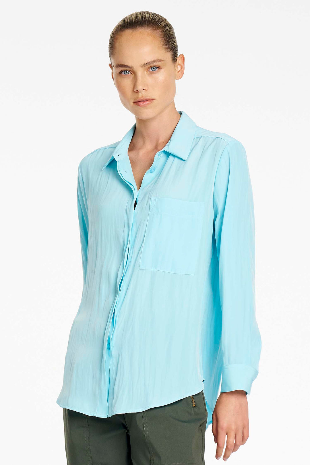 Single Pocket Shirt in Skygem