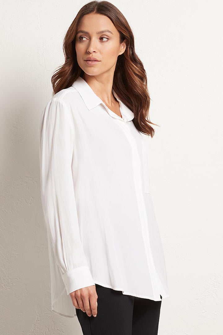 Single Pocket Shirt in White