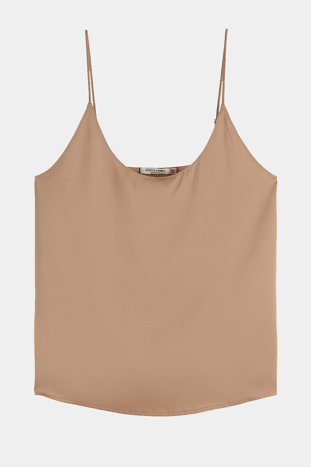 Woven Front Jersey Back Tank in Amphora
