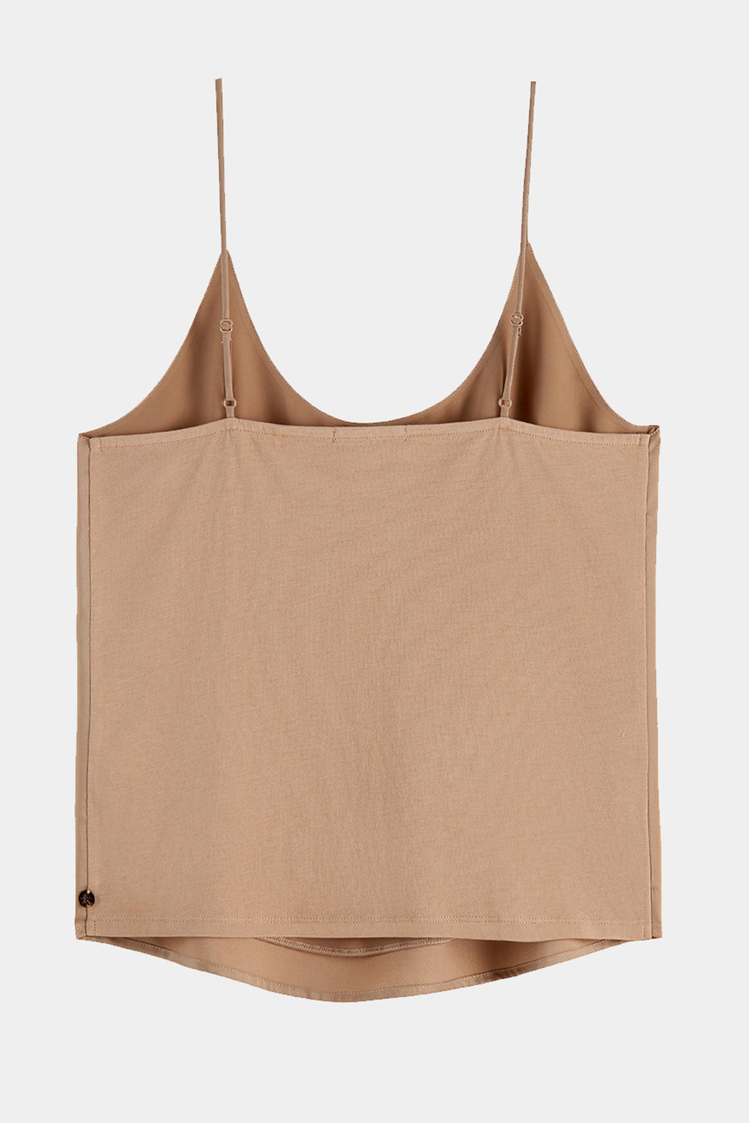 Woven Front Jersey Back Tank in Amphora